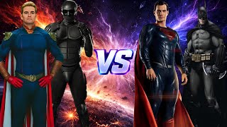 HOMELANDER & BLACK NOİR  Vs SUPERMAN & BATMAN - Super insane fight! | Mugen