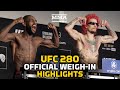 UFC 280 Official Weigh-In Highlights - MMA Fighting