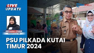Ditemani Istri, Calon Bupati Ardiansyah Sulaiman Ikut Coblos Ulang di TPS 088 Sangatta Utara