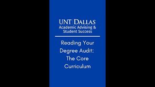 How to Read Your Degree Audit: Part 2