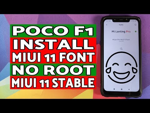 Install MIUI 11 Font | Xiaomi Poco F1 | MIUI 11 Stable | Without Root