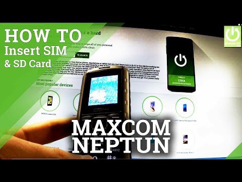 Install SIM & SD in MAXCOM MM901 Neptun - How to Insert SIM Card