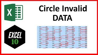 How To Circle Invalid Data In Excel