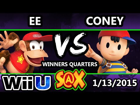 S@X - VGz EE (Diddy Kong) Vs. #WDB Coney (Ness) SSB4 Winners Quarters - Smash 4