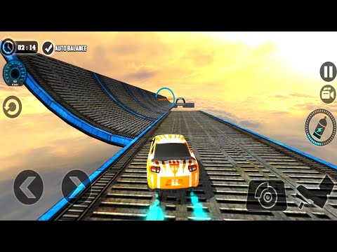 Impossible Stunt Car - Tracks 3D Blue Car Driving Stunts - Android GamePlay #4