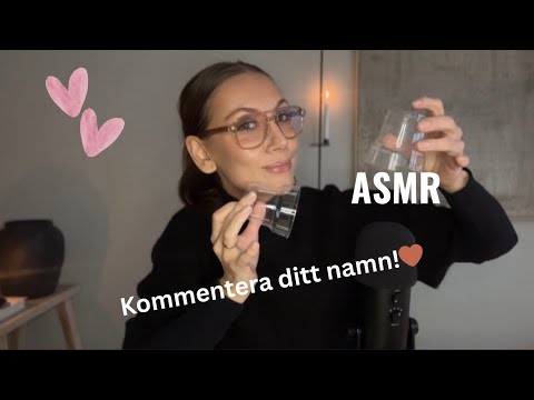 ASMR på svenska | En härlig blandning av triggers!🤎 | sticky tapping, up close och clicky whispers