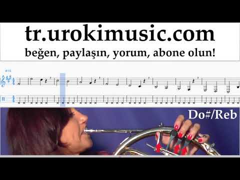 Korno dersleri Jonas Blue - Mama Notalar Eğitim Bölüm#1 um-i723