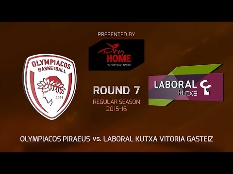 Highlights: RS Round 7, Olympiacos Piraeus 59-52 Laboral Kutxa Vitoria Gasteiz
