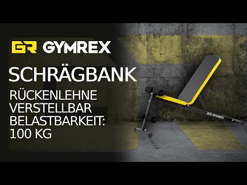 Video - Schrägbank - Rückenlehne verstellbar - 100 kg