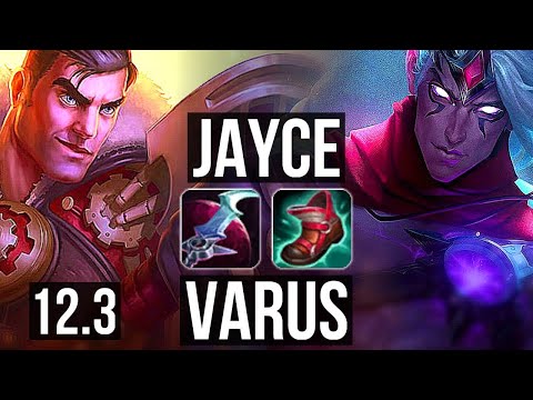 JAYCE vs VARUS (MID) | 12/1/5, 7 solo kills, 65% winrate, Legendary | NA Diamond | 12.3