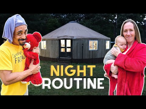 Our FAMILY Night ROUTINE Living in a YURT & Homesteading