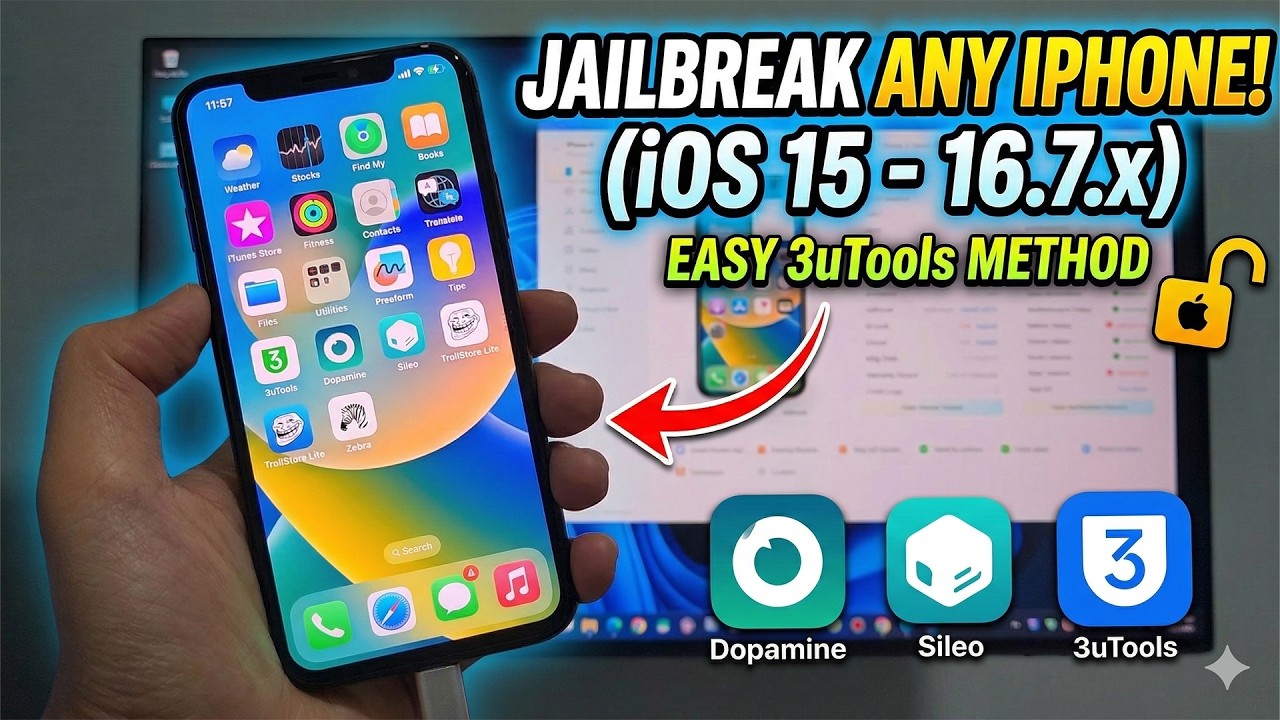 How to Jailbreak iOS 15 - 16.7.x using 3uTools & Dopamine