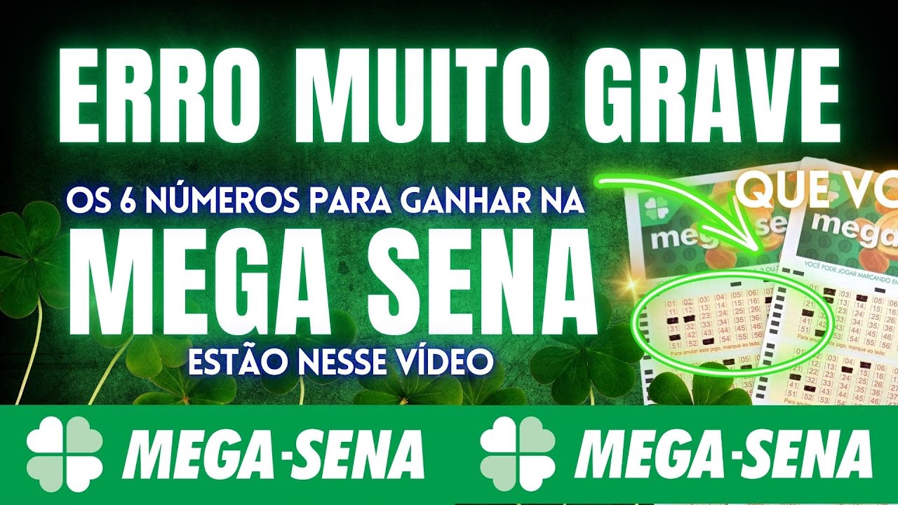 PEDIDO DE DESCULPAS - AQUI ESTÃO OS 6 NÚMEROS PARA GANHAR NA MEGA SENA ESSE MÊS