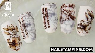 🤎Valentine&#39;s Day nail art in brown shade (nailstamping.com)