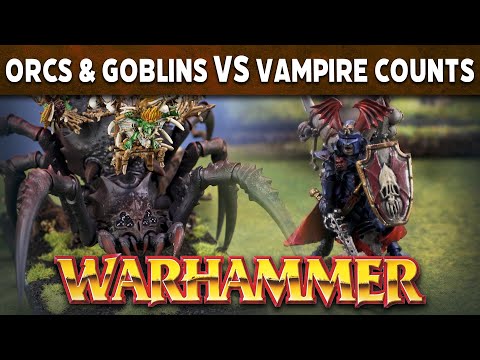 Vampire Counts vs Orcs & Goblins Warhammer Fantasy 8th edition Live Reupload Battle Report