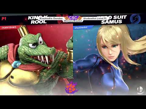 Clocktower Smash 102 - WQ - King Krocksucker (King K. Rool) vs. Shadowdot (Zero Suit Samus) - SSBU
