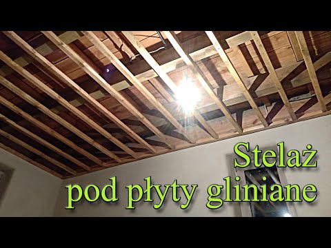 Strawbale Vlog 114 - stelaż pod płyty gliniane - zabudowa stropu