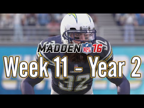 Madden 16 Chargers Connected Franchise Year 2 - Week 11 vs Saints (Rivers Returns) - EP12