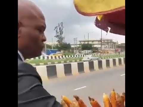 Tony Elumelu spotted buying roasted corn from roadside vendor