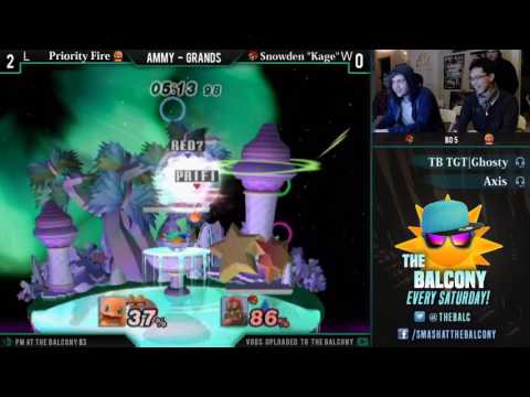 PM @ the Balcony 83 - Ammy Grands ft. Priority Fire (Squirtle) VS Snowden (Ganondorf, Ness)