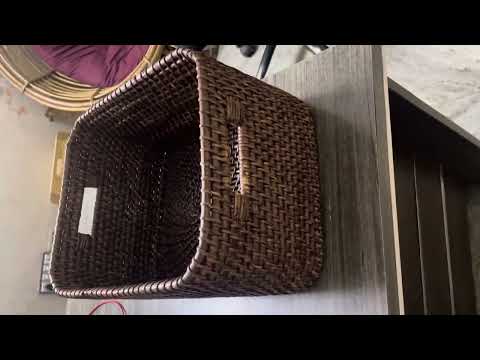 Rattan linen basket/ cane basket/wicker basket for storage/laundry