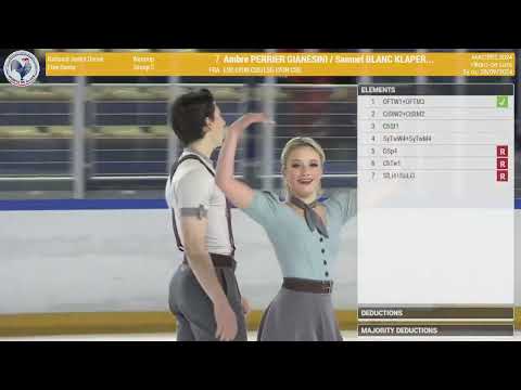 Ambre Perrier Gianesini & Samuel Blanc Klaperman FD French Masters 2024