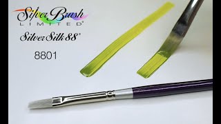 SILVER BRUSH SILVER SILK FLAT SHADER PENNELLO PIATTO MANICO CORTO SERIE 8801S