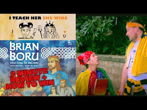 Brian Boru in 2 Minutes! Comedy Intro, Rules & Laughs- Dice Tower Feature - I Teach Her She Wins