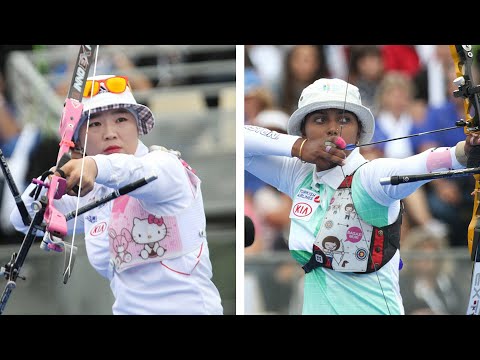 Yun Ok Hee v Deepika Kumari – recurve women's gold | Paris 2013 Archery World Cup Final