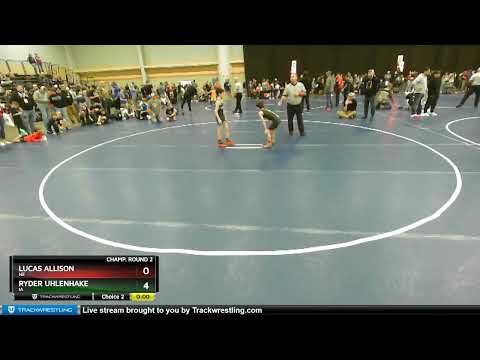 63 Lbs Champ. Round 2 - Ryder Uhlenhake, IA Vs Lucas Allison, NE 6fed