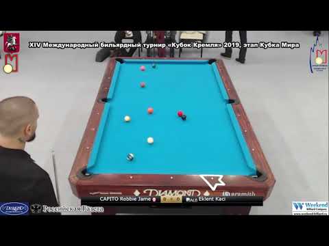 Capito Robbie James Joaquin (HKG) - Eklent Kaci (ALB) Kremlin Cup 10 ball 2019
