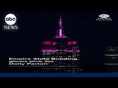Empire State Building glows pink for late Dolly Parton