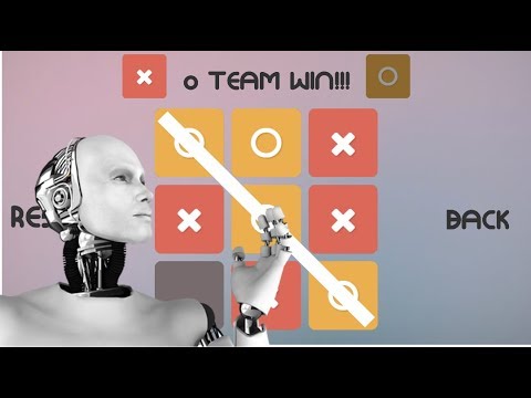 Tic Tac Toe game Artificial Intelligence Unity 2018.1.8