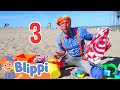 Blippi Visits The Beach And Learns Numbers Educational Videos For Kids