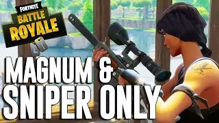Magnum and Snipers Only!! Fortnite Battle Royale Gameplay - Ninja
