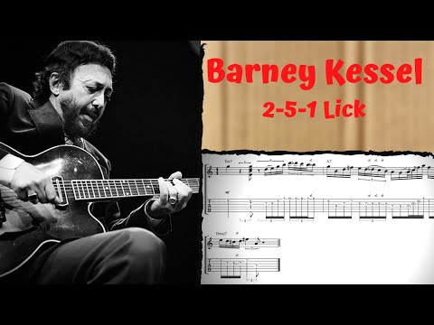Barney Kessel Lick. 2-5-1 Key of D
