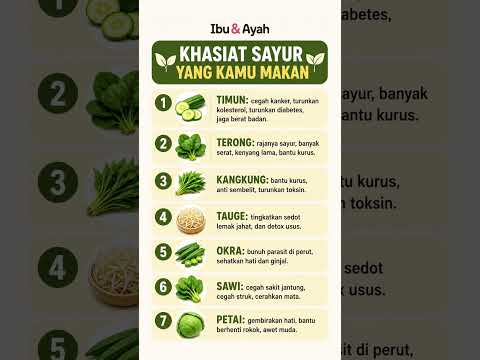 Sayur yang Kamu Makan Sehari-hari Ternyata Punya Khasiat Luar Biasa untuk Keluarga #ibudanayah