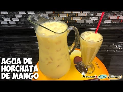 Agua de Horchata De Mango Video