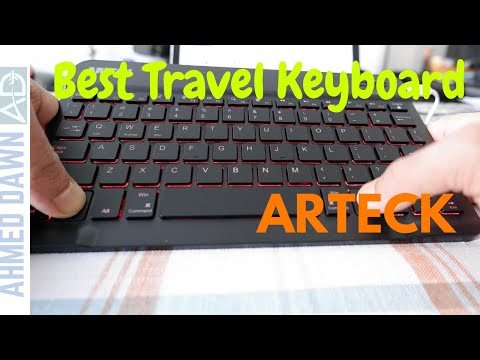 Arteck Backlit 7-Colors Portable Bluetooth Keyboard | Best Bluetooth Keyboard