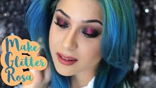 Make noite - Glitter rosa - Stella Cadente