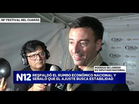 ❤️ 38° Festival del Cuarzo – Serrezuela - Entrevista a Rodrigo de Loredo