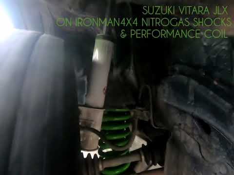 Ironman 4x4 Nitrogas suspension kit on vitara jlx