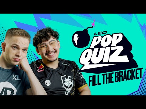 Fill the Bracket | LEC Pop Quiz | 2023 Summer