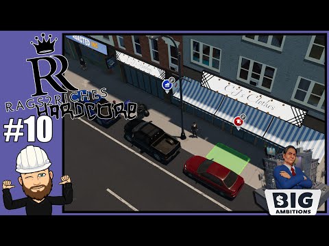 New Clothing & Hotdog Stores - Rags2Riches Big Ambitions #10 - Hardcore Mode