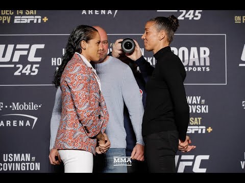 UFC 245: Amanda Nunes vs. Germaine de Randamie Media Day Staredown - MMA Fighting