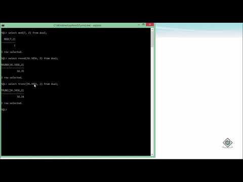 Oracle SQL Number Functions