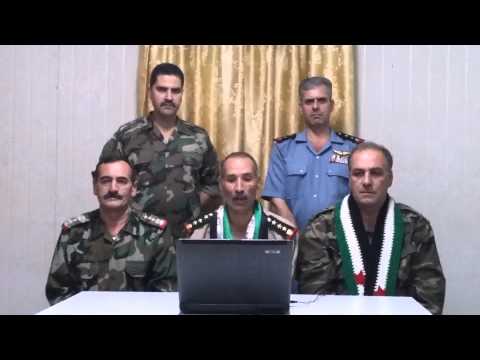 انشقاق العميد الركن فايز المجاريش من مرتبات قيادة المنطقة الجنوبية رئيس فرع العمليات وانضمامهم إلى مجلس القيادة العليا لهيئة أركان الجيش الحر