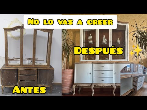 🔨 FROM RUIN TO JEWEL. Watch how we renovated this piece of furniture step by step (INCREDIBLE RES...