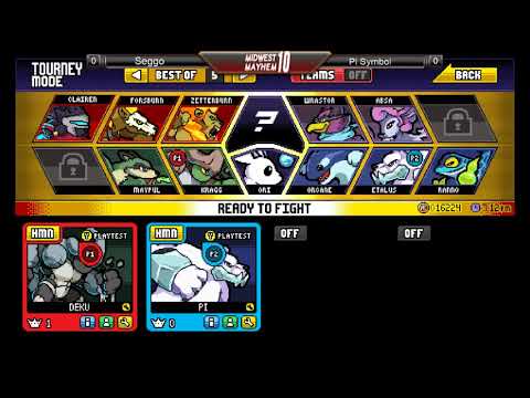 Midwest Mayhem 10 Rivals of Aether Winner's Finals: Seggo (Kragg) vs. Pi Symbol (Etalus)