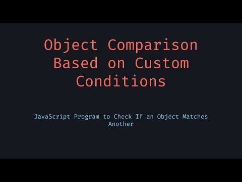 Object Comparison By Function
